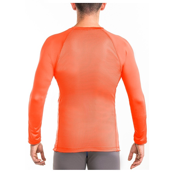 Playera Manga Larga Cuello Redondo con Espalda Traspirable